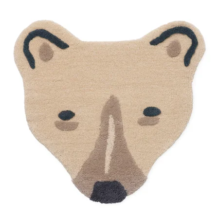 Ferm Living tufted tæppe, isbjørn-hoved