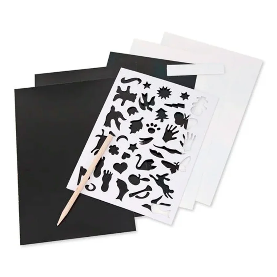 Melissa and Doug scratch art, mix