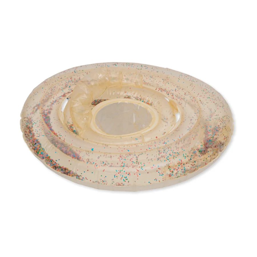 Konges Sløjd babybadering m.glimmer, multi heart