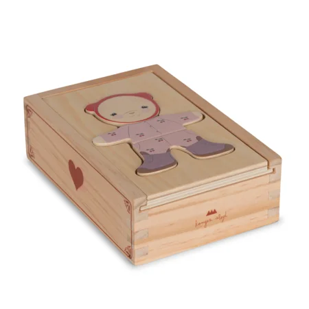 Konges Sløjd påklædnings puslespil, rød