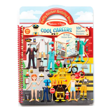Melissa and Doug aktivitetsbog med puffy stickers, seje jobs