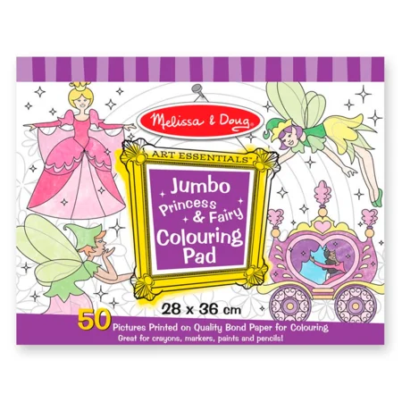 Melissa and Doug jumbo malebog, prinsesser og feer