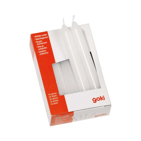 Lys til fødselsdagstog - hvid