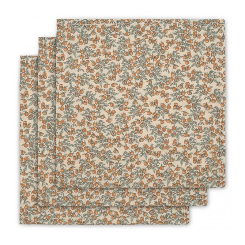 Konges Sløjd 3-pak stofbleer, Orangery Beige