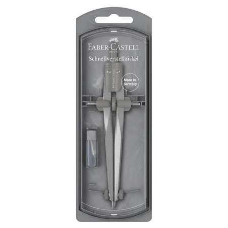 Faber Castell passer, steel silver