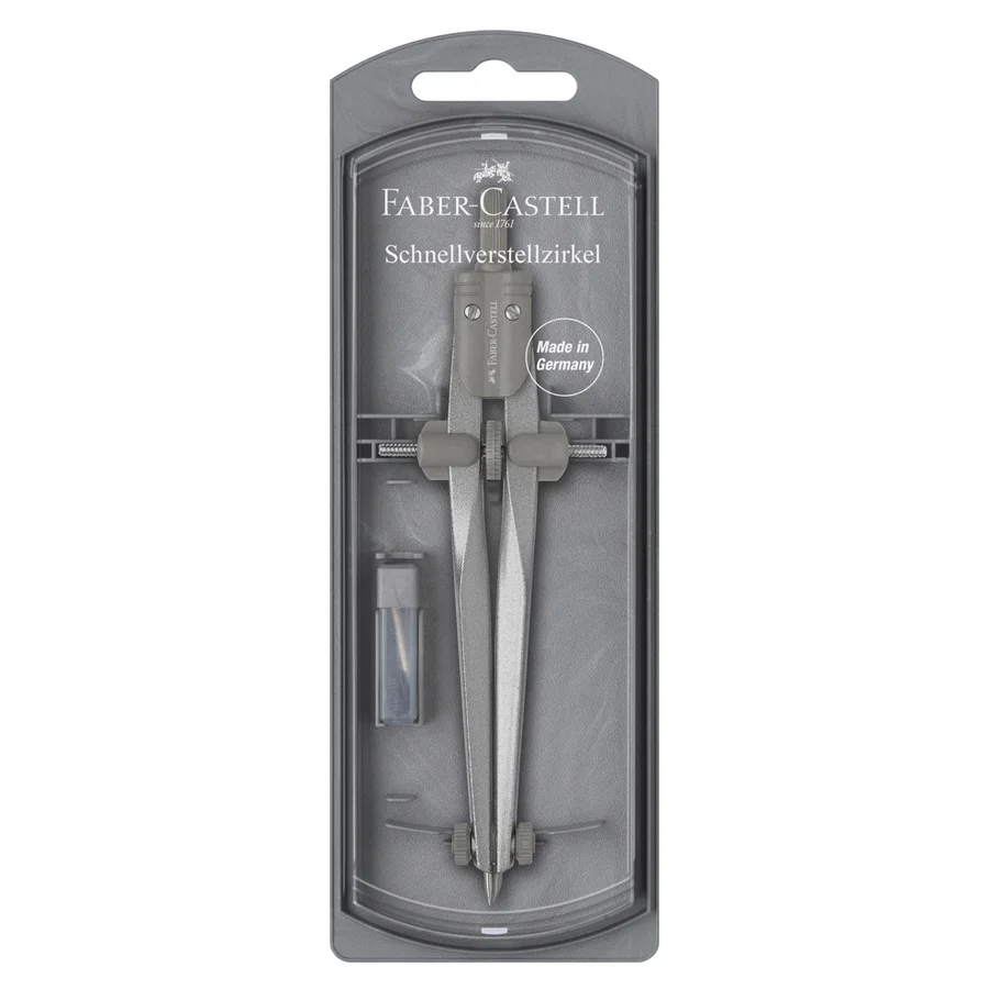 Faber Castell passer, steel silver