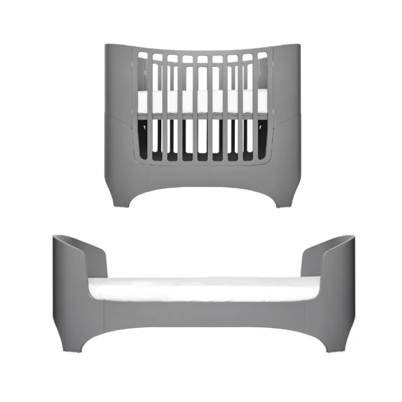 Leander Classic baby- og juniorseng, grå