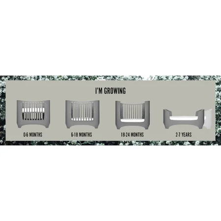 Leander Classic baby- og juniorseng, grå