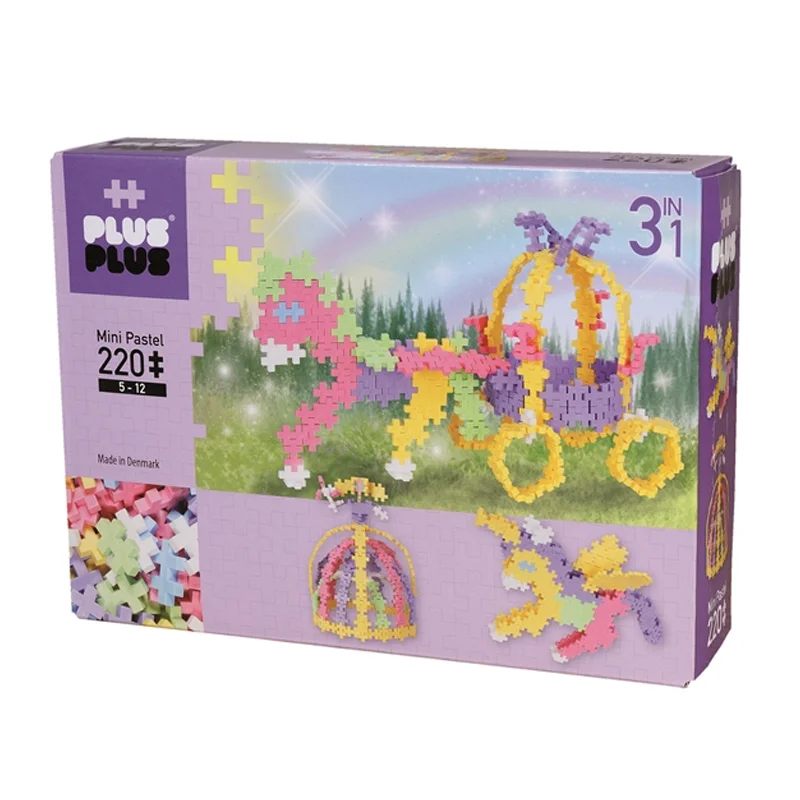 Plus Plus mini pastel, 220 stk - eventyr karet