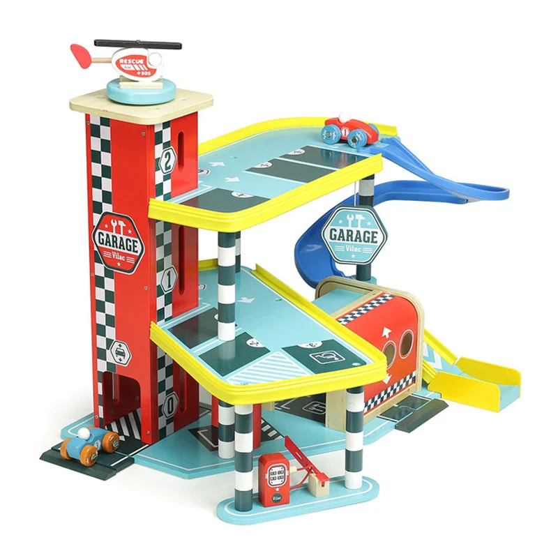 Vilac City, stor garage i træ