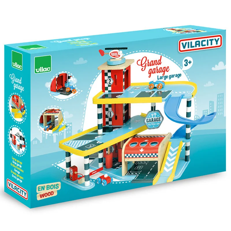 Vilac City, stor garage i træ