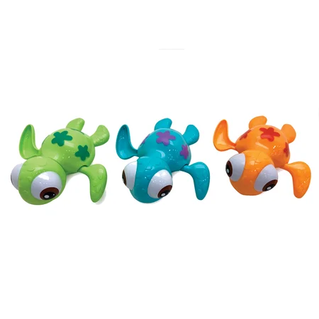 Stor Træk-Op Badedyr, Skildpadde asst.