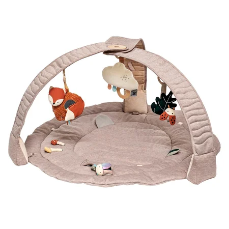 Sebra aktivitetstæppe m.legetøj, morning beige