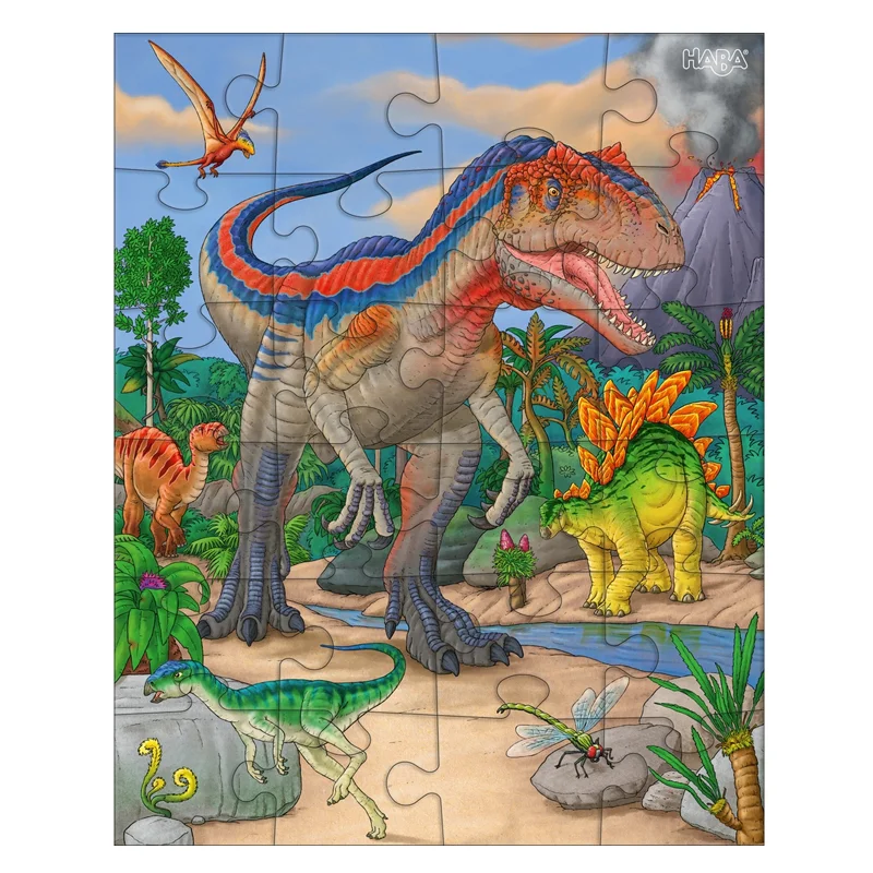 Haba 3 puslespil, dinosaurer