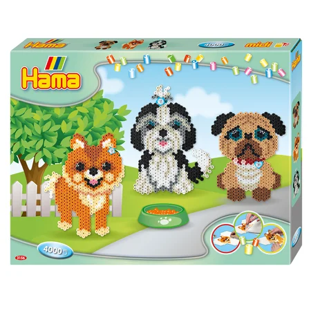 HAMA midi perler sæt, hunde