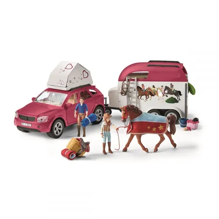 Schleich bil og hestetrailer