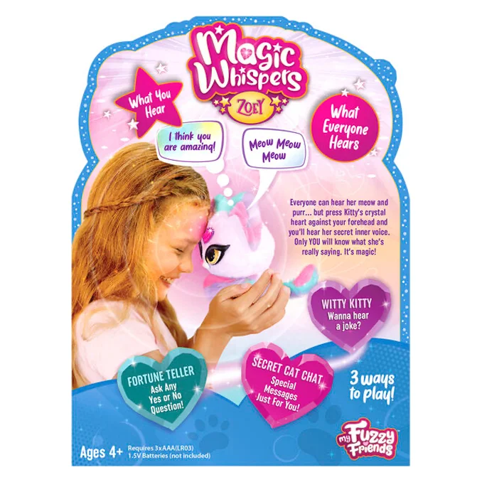 My Fuzzy Friends Magic whispers Kitty, Trixie Pink
