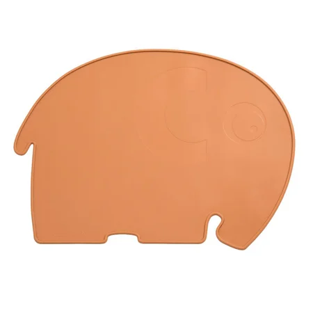 Sebra silicone dækkeserviet, elefant - toasted orange