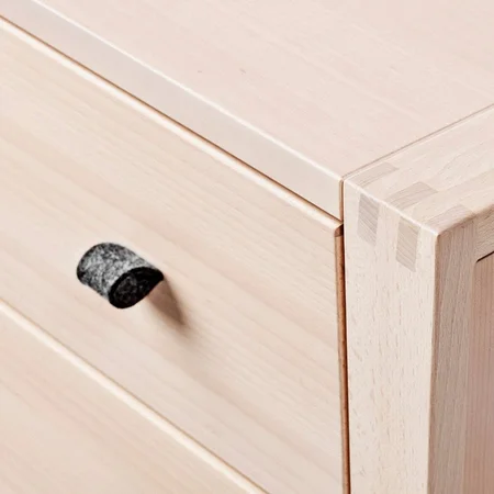 Leander kommode Linea med 3 skuffer, bøg