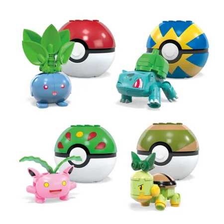 MEGA Pokémon Gras-Typ Zugteam ( 4 Pokebälle)