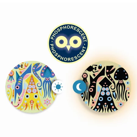 Djeco kreativ æske, farvet sand - Lysende hav