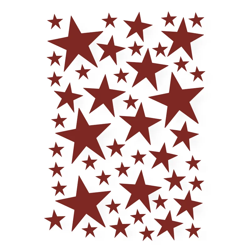 Ferm Living wallstickers, mini stjerner rød