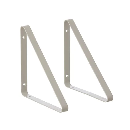 Ferm Living hyldeophæng, 2 stk lys grå