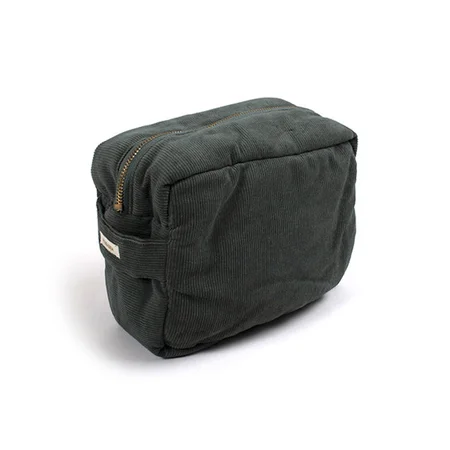 Filibabba toilettaske babyfløjl, Pine Green