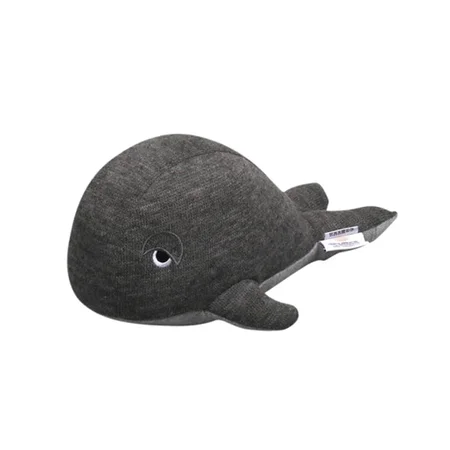 Filibabba hval bamse, grå 30 cm