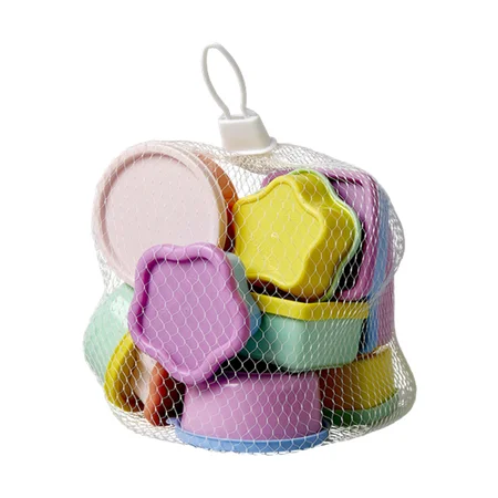 Rice små bøtter med låg, 12 stk ass. - pastelfarver