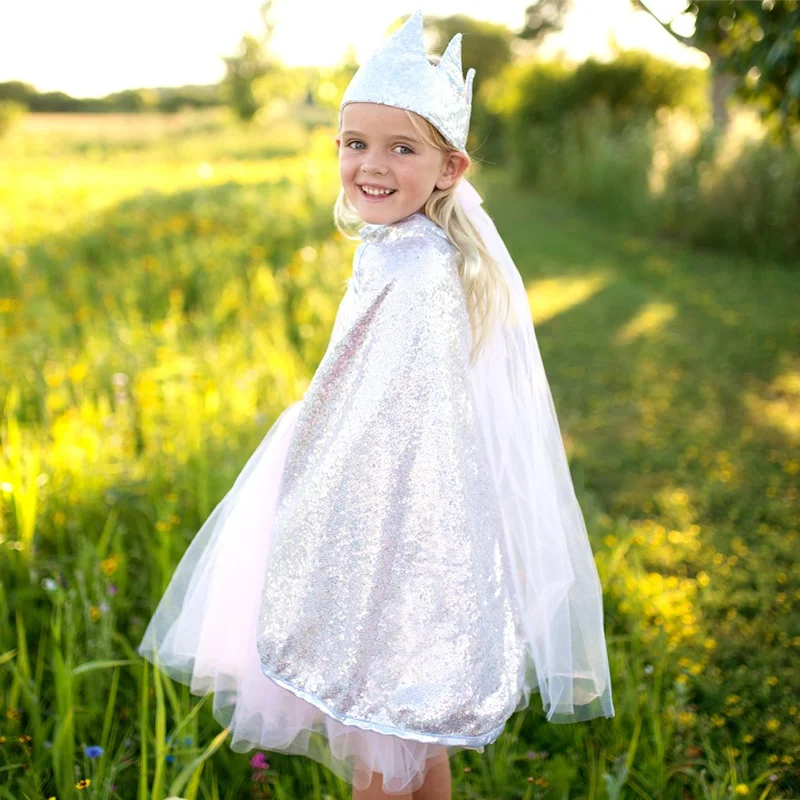 Great Pretenders vendbar kappe, sølv og rosa