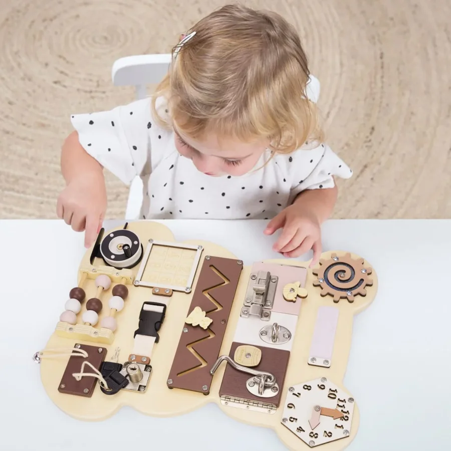 Tragbares Activity Board, Teddybär, Hemmingsen Kids