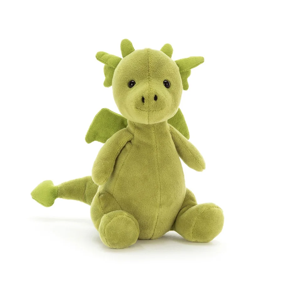 Jellycat bamse, Lille Puff Jadegrøn - 16 cm