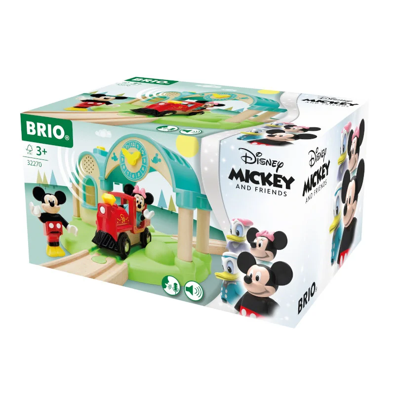 Brio togstation m.Mickey Mouse