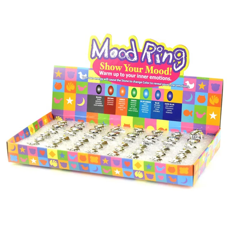 Humør fingerring m.enhjørning asst