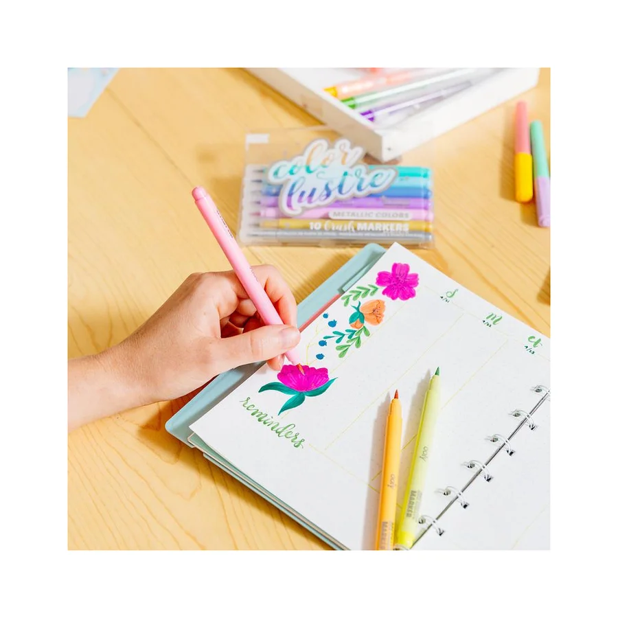 Ooly metallic tusser, 10 stk