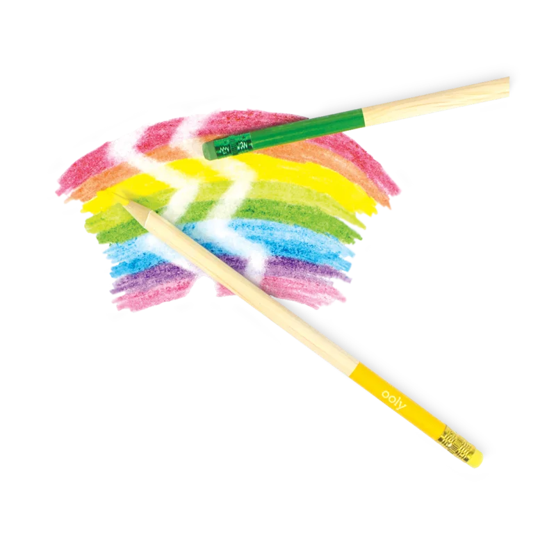 Ooly farveblyanter med viskelæder, 12 stk