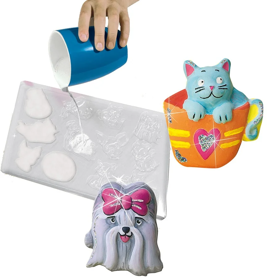 SES Creative, Støb og mal - Katte og hunde