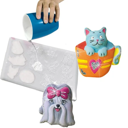 SES Creative, Støb og mal - Katte og hunde