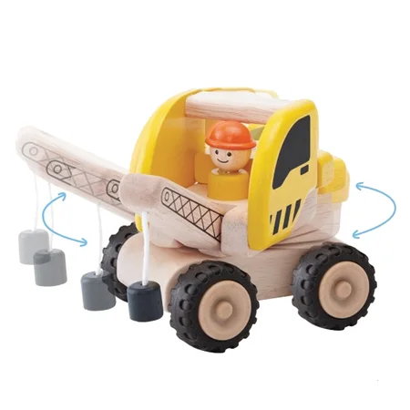 Wonderworld træbil, kranbil