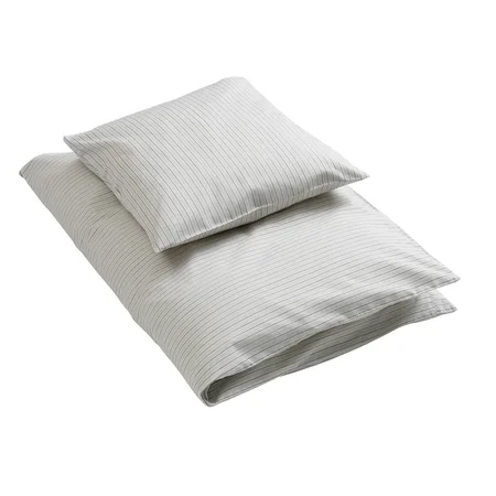 by KlipKlap baby sengetøj, Alfred stripe Moon Grey 