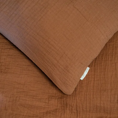 by KlipKlap muslin junior sengetøj, Camel brown
