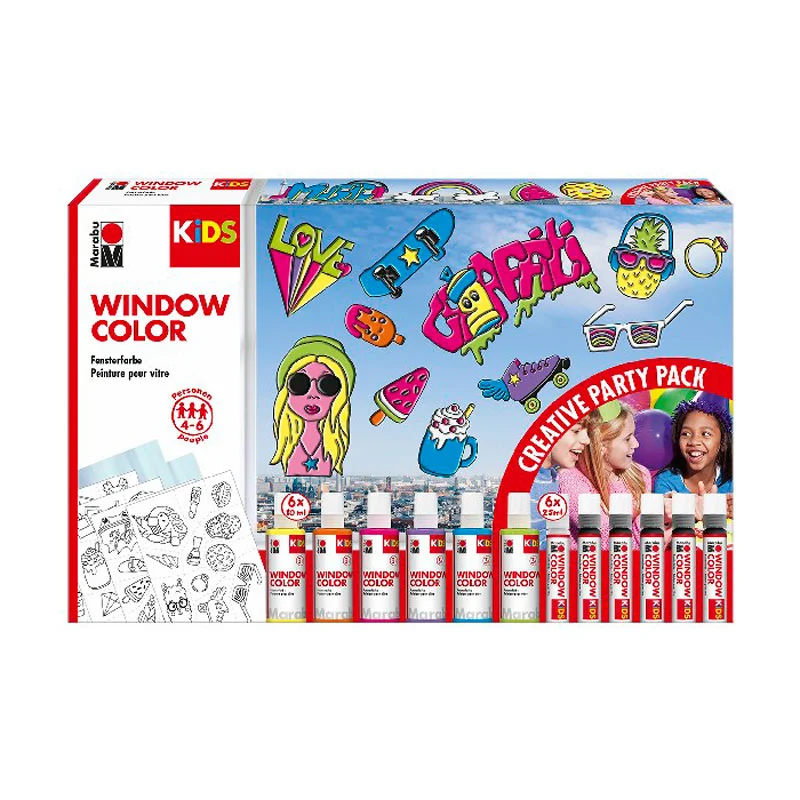 Vinduesmaling, Fun & Fancy Party æske