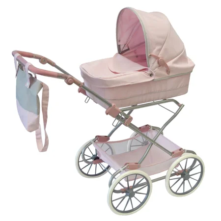 by Astrup deluxe dukkevogn, rosa