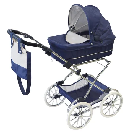 by Astrup deluxe dukkevogn, blå