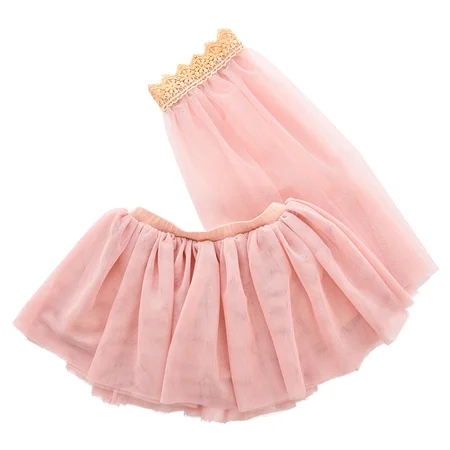 by Astrup udklædning, tylskørt og slør - dusty rose