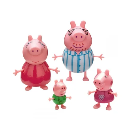 Gurli Gris figurer, familien i nattøj