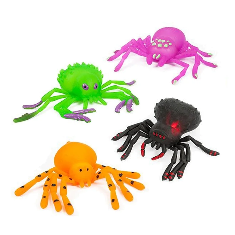 Gummi edderkop med blinkende lys