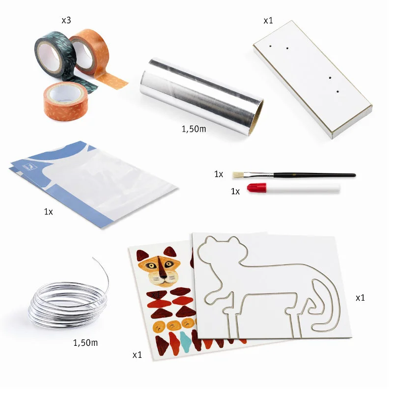 Djeco kreativ æske, kreativ skulptur - Tiger