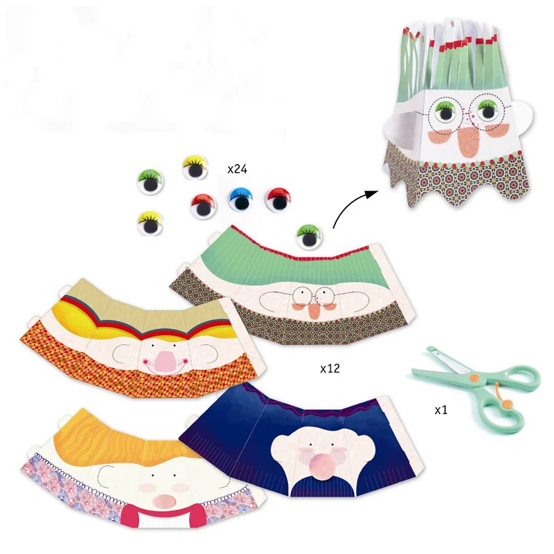 Djeco kreativ æske, klip sjove venner